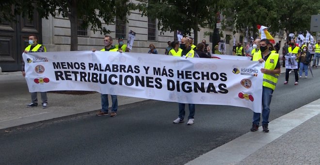 Militares se manifiestan en Madrid para exigir retribuciones "dignas"