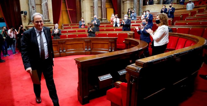 El Parlament catalán declara que no reconoce "como legítima" la inhabilitación de Torra