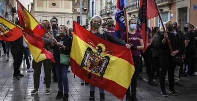 La Generalitat inicia un proceso sancionador por la exhibición de símbolos fascistas en la marcha en València el 12-O