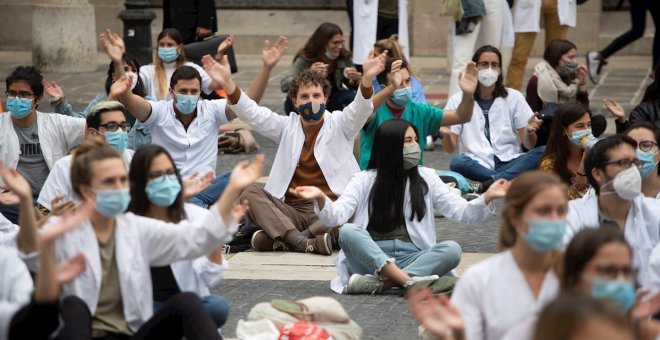 Los sindicatos médicos de toda España aseguran que el seguimiento de la huelga es del 85%