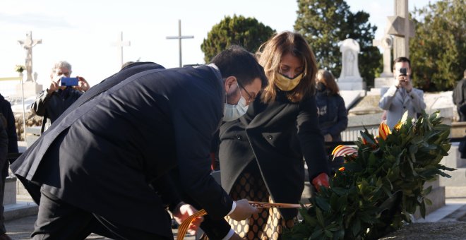 El Govern critica un Felip VI "allunyat de la realitat" en l'homenatge a Macià