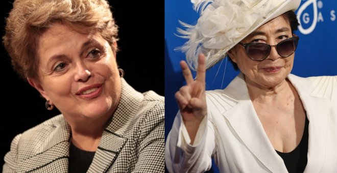 Personalidades como Yoko Ono o la expresidenta de Brasil Dilma Roussef piden la amnistía por el 1-O