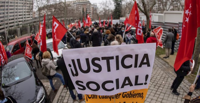 El Movimiento Feminista de Madrid, la Comisión 8M y los sindicatos llevarán a los tribunales la prohibición de manifestarse