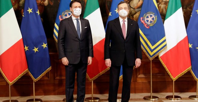 Mario Draghi, expresidente del BCE, jura como nuevo primer ministro de Italia