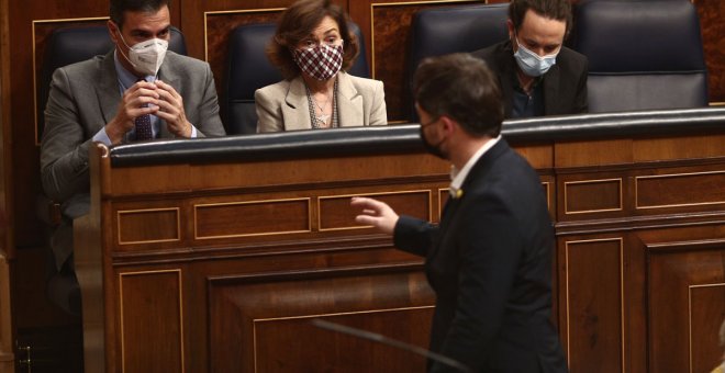 Las elecciones catalanas refuerzan la apuesta del bloque de la investidura para sostener al Gobierno de coalición