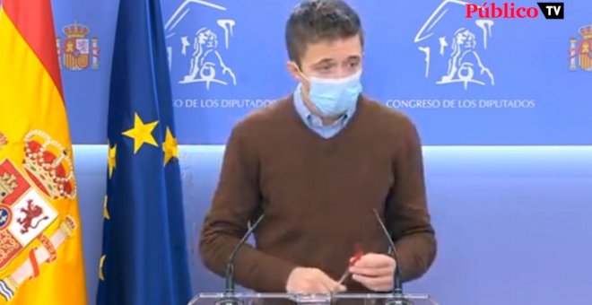 Errejón, sobre los papeles de Bárcenas: "El PP tiene que dar la cara"