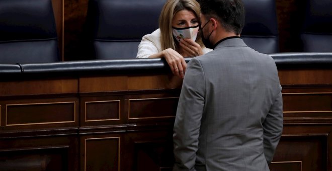 Los cimientos del bloque de la investidura tiemblan con la fractura de la reforma laboral, pero la legislatura sigue en pie