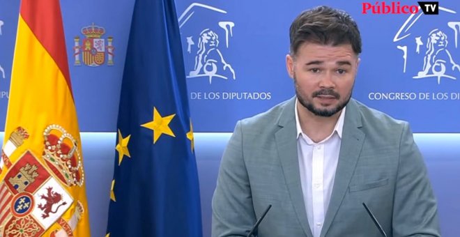 Gabriel Rufián, sobre Ceuta: "Intentaremos coordinarnos con otros grupos parlamentarios para pedir explicaciones"