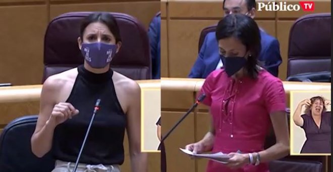 Irene Montero, a Patricia Rodríguez (PP): "Se puede hacer oposición, ser del PP y tener un poco de educación"