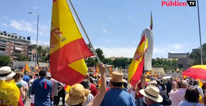 25.000 personas asisten a la concentración en la Plaza de Colón contra los indultos