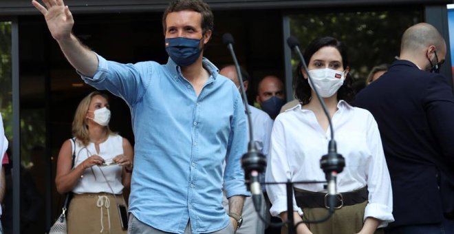 La dirección de Casado se desmarca de las palabras de Ayuso sobre el rey