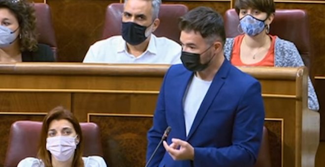 Rufián a Ábalos: "Son un Gobierno progresista y no de rentistas"