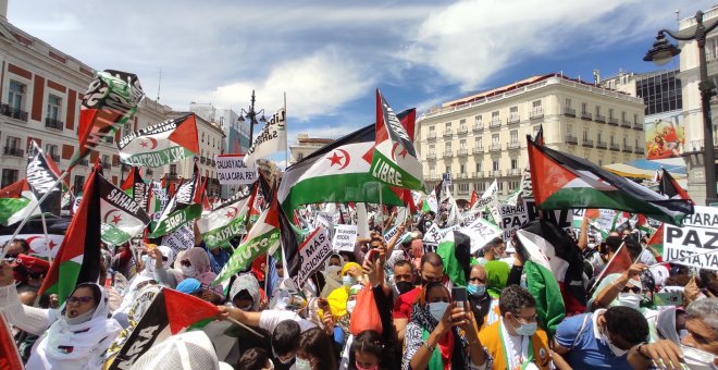 Miles de personas exigen en Madrid el fin de la opresión marroquí sobre el Sáhara Occidental
