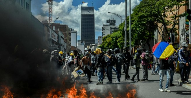 Nuevos enfrentamientos entre los manifestantes y la Policía en Colombia