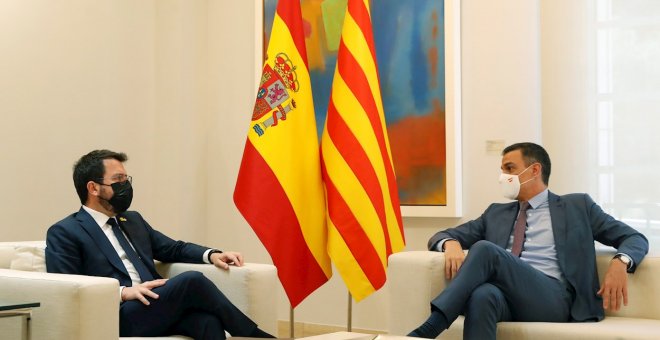 Aragonés anuncia que la mesa de diálogo con el Gobierno se celebrará en Barcelona la tercera semana de septiembre