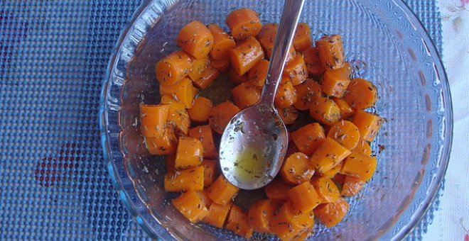 Pato confinado - Receta de zanahorias 'aliñás' o aliñadas