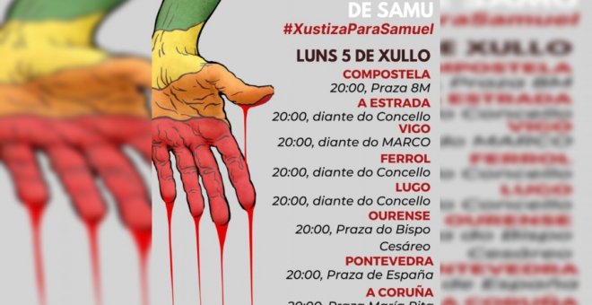 Convocadas este lunes en Galicia marchas por la paliza de muerte que un joven recibió en A Coruña