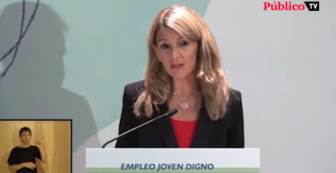 Yolanda Díaz: "Las propuestas del Ministerio de Trabajo son tan marxistas como las de Biden o el Papa"