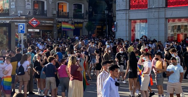 Concentración en protesta por el supuesto asesinato homófobo de Samuel Luiz