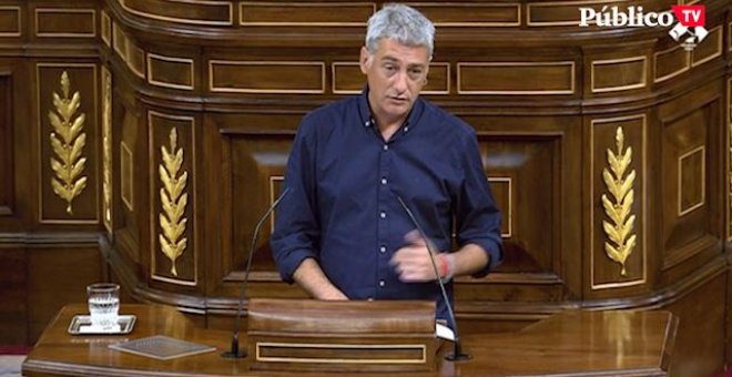 Contundente discurso de Oskar Matute contra el oligopolio eléctrico: "Estas empresas con beneficios escandalosos alteran los precios del mercado"