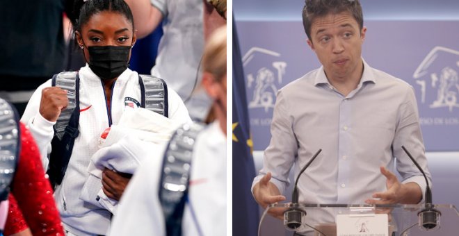 "No existe una muestra mayor de valentía": el tuit de Íñigo Errejón sobre la retirada de Simone Biles y la salud mental