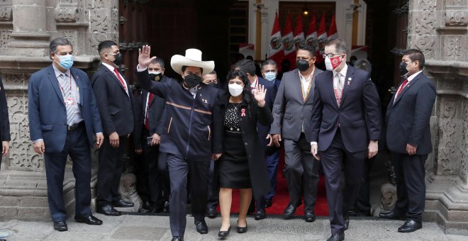 La toma de posesión de Castillo como presidente de Perú, en fotos