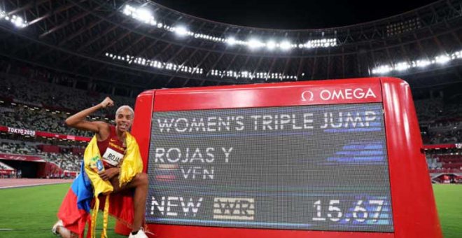 Yulimar Rojas medalla de oro con un nuevo récord mundial