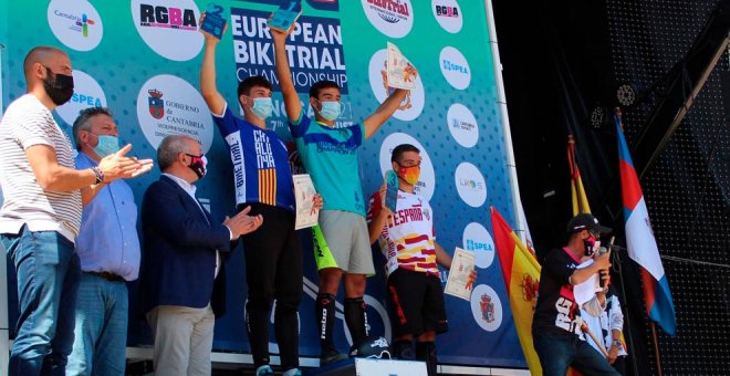 Julen Sáenz se proclama en Reinosa campeón de Europa de bike trial