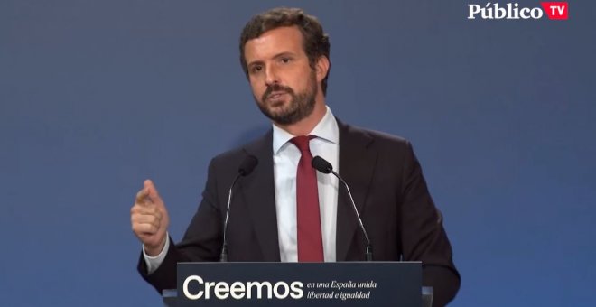 Casado asegura que si llega a ser presidente prohibirá los indultos de los delitos de sedición y rebelión