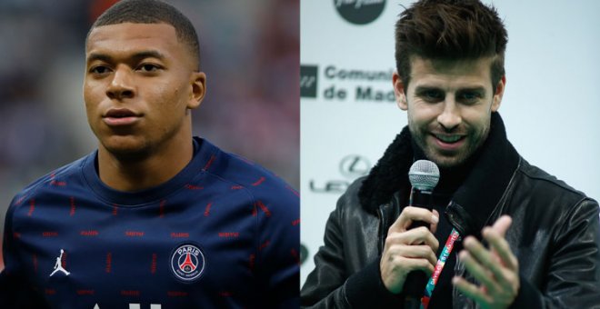 El troleo de Piqué a un diario sobre el no fichaje de Mbappé por el Real Madrid