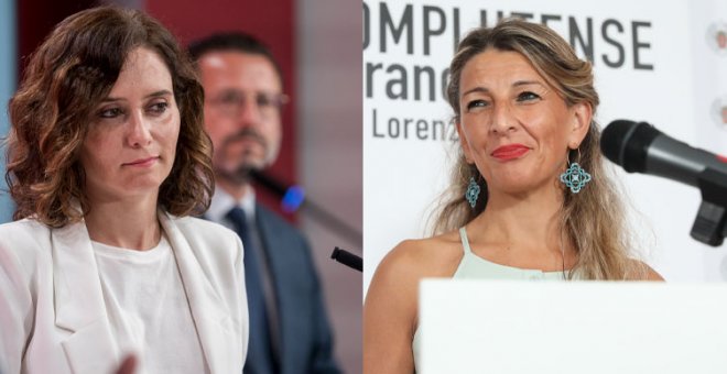 "Ayuso, tragaperras y residuos. Yolanda Díaz, subida del SMI": los tuiteros resumen los últimos movimientos políticos