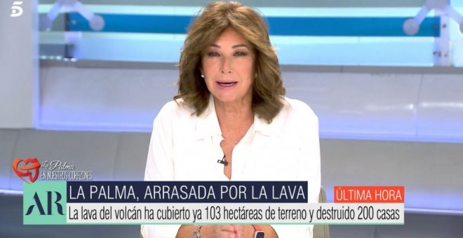 La desconcertante pregunta de Ana Rosa Quintana sobre la erupción del volcán de La Palma