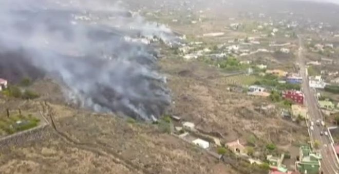 La lengua de lava avanza cada vez más despacio