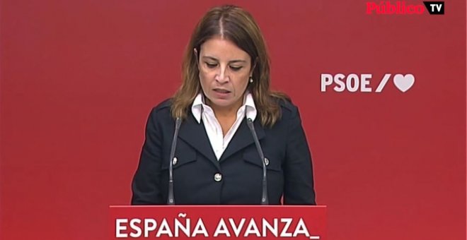 Adriana Lastra pide al PP que acuerde un cordón sanitario a Vox en su convención