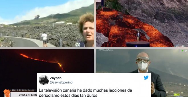 Aplausos a la cobertura de la Radio Televisión Canaria en La Palma: "Después dirá la ultraderecha que la tv pública es un derroche"