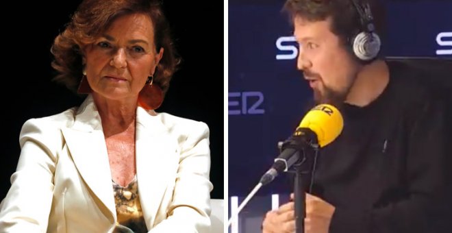 La respuesta de Carmen Calvo al escuchar a Iván Redondo hablar de ella (y la épica reacción de Pablo Iglesias)