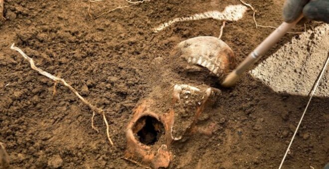 Descubren una fosa común con 150 civiles fusilados en Belchite (Zaragoza) por la Falange en 1936