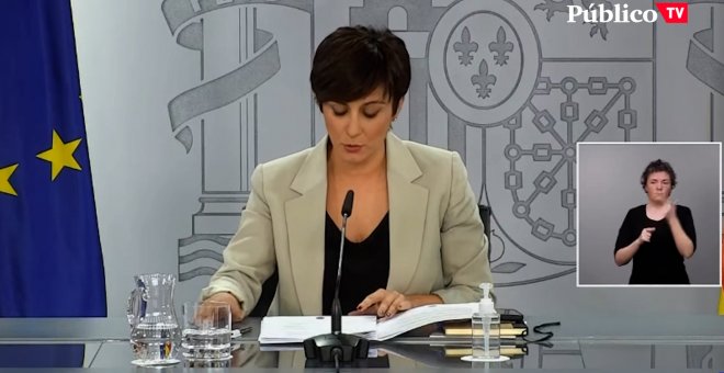 Isabel Rodríguez, portavoz del Gobierno, anuncia la prórroga del escudo social hasta el 28 de febrero de 2022