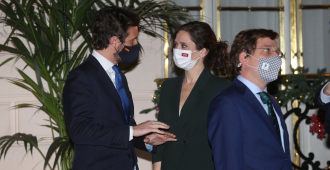 Casado y Ayuso se reunieron este viernes en Génova para intentar cerrar la guerra en el PP