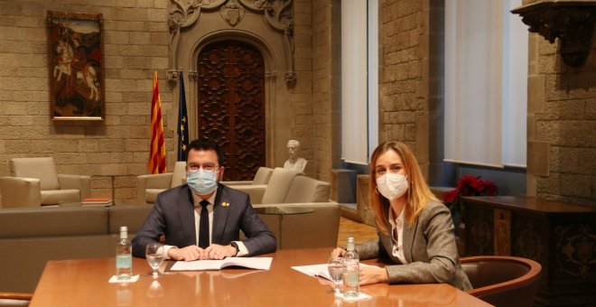 Aragonès segella amb els comuns l'acord per aprovar els pressupostos del 2022