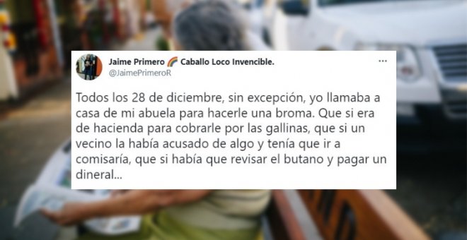 El emotivo gesto de un nieto tras gastar una broma a su abuela y ocultarle la verdad para que no se desilusionase