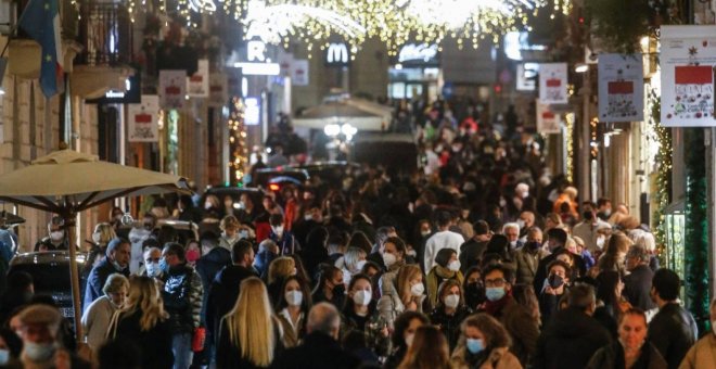 Toda Europa termina el año en riesgo elevado por coronavirus