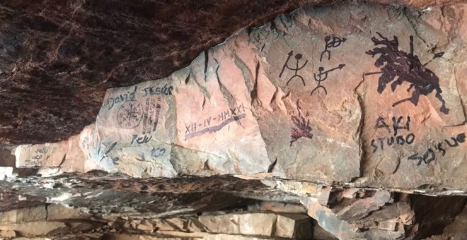 Los abrigos rupestres de 'La Rendija' que fueron vandalizados serán declarados ahora Bien de Interés Cultural