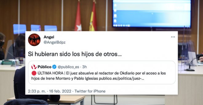 Indignación por la sentencia sobre el acoso a los hijos de Montero e Iglesias: "Una injusticia en mayúsculas que no se haría con nadie más"