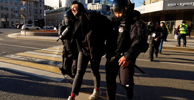 Más de 5.000 detenidos en Rusia en las protestas contra la guerra