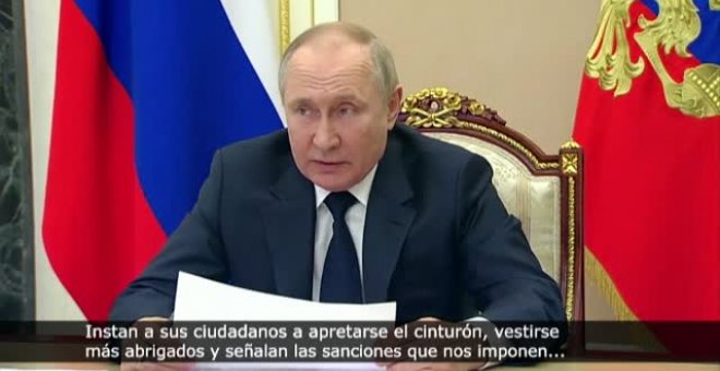 Putin recomienda a Europa que se "apriete el cinturón y se abrigue más" para no depender tanto de la energía rusa