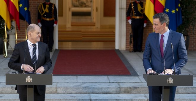 Scholz, Sánchez y Costa piden el voto a Macron para frenar a Le Pen