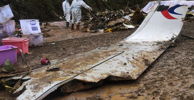 Hallan la segunda caja negra del avión accidentado en China el pasado lunes