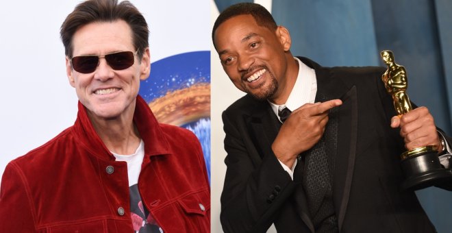 Jim Carrey arremete contra Will Smith y llama "cobarde" a la industria de Hollywood que lo aplaudió