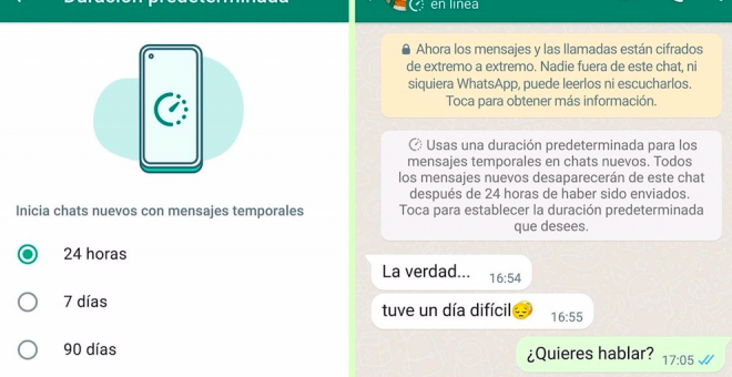 Nuevo aviso de WhatsApp: borrará las fotos y los vídeos de los chats temporales